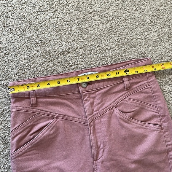 Madewell Tapered Yoke High Rise Jeans Rosewood Pink 26 AJ483 Pant Straight Leg - Picture 9 of 15